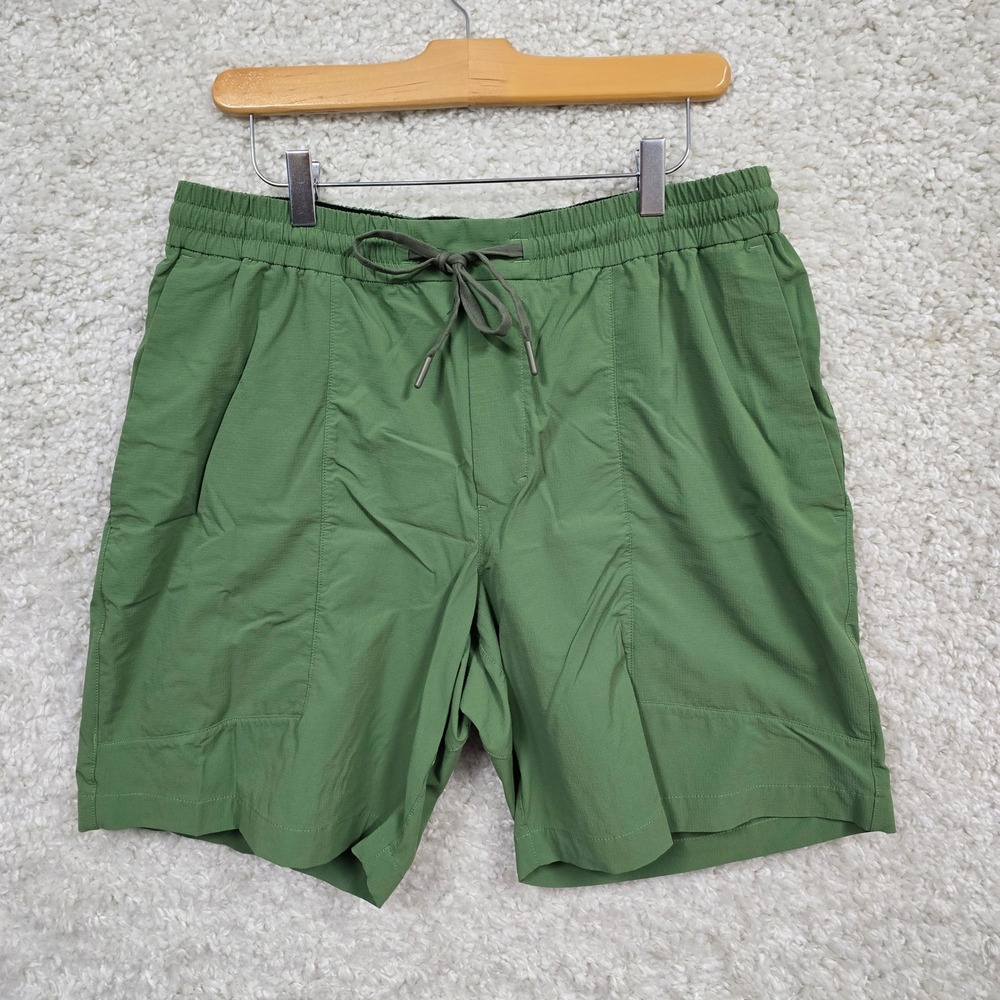 Lululemon‎ Bowline Shorts Mens XL Green Drawstring Technical Gorpcore Ripstop
